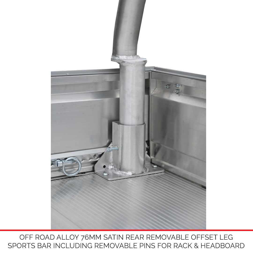 Offset Aluminium Sports Bar Rack - Only Compatible With Duratray Products