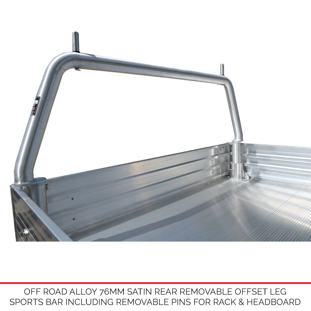 Offset Aluminium Sports Bar Rack - Only Compatible With Duratray Products