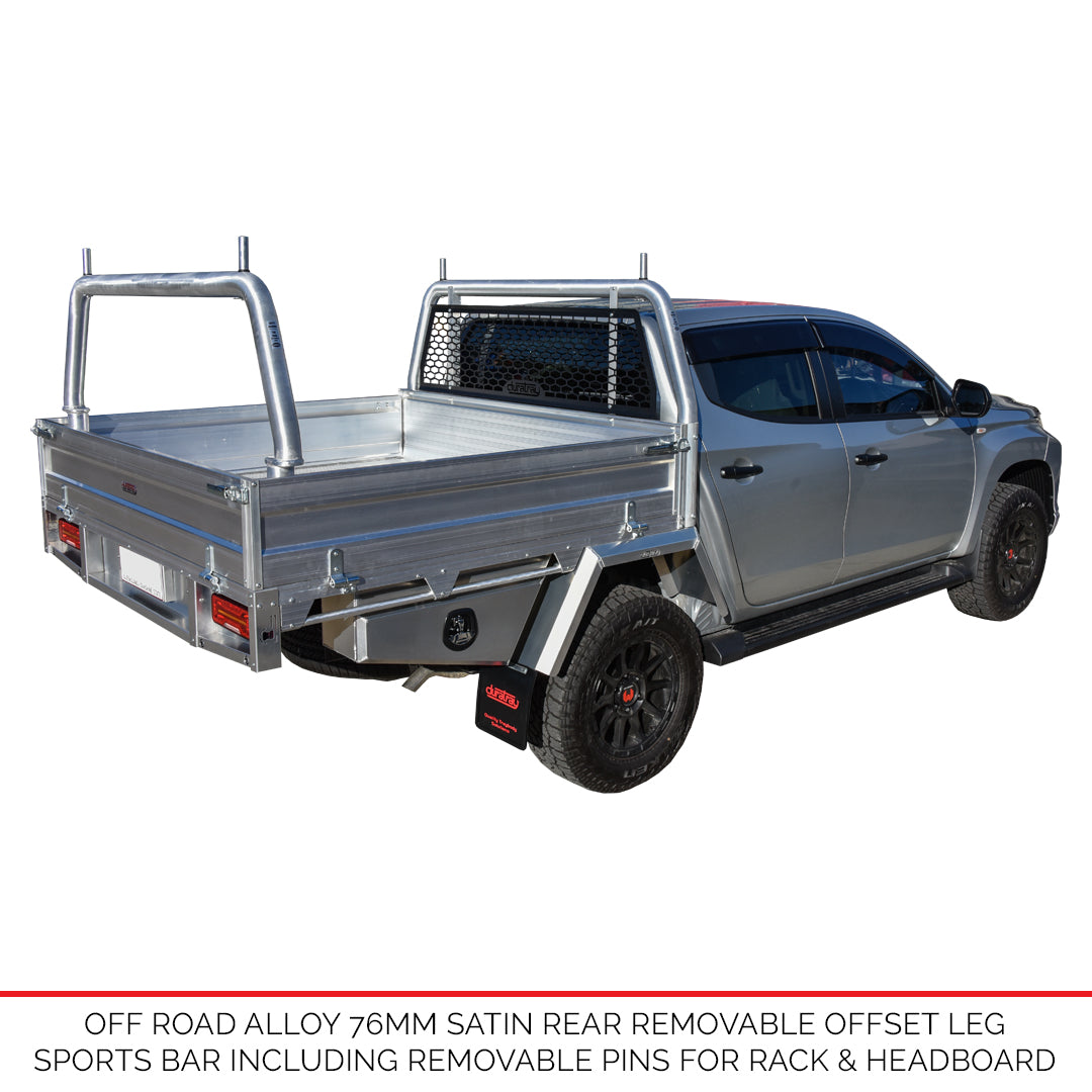 Offset Aluminium Sports Bar Rack - Only Compatible With Duratray Products