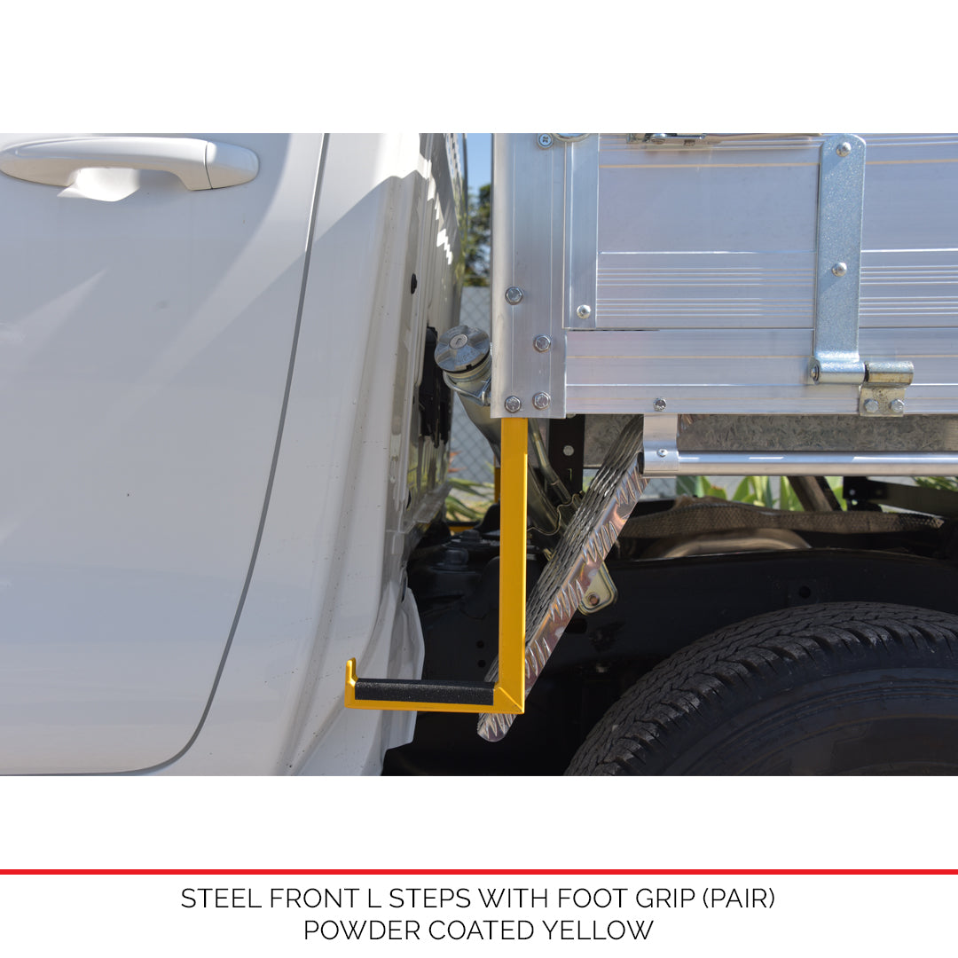 Steel Front L Steps
