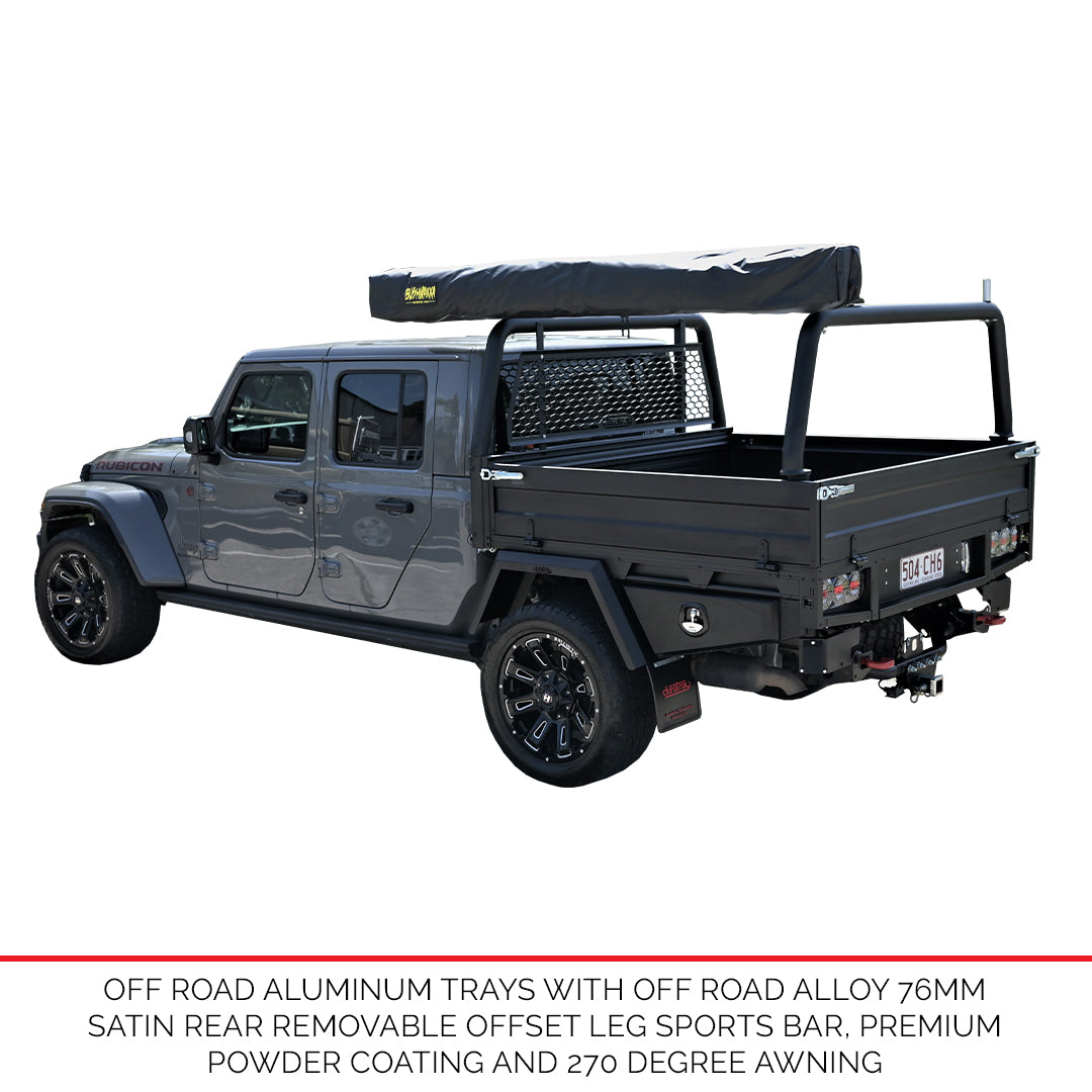 Off Road Aluminum Tray - FROM $7,165.00 Plus Fitting (includes LED tail lights)