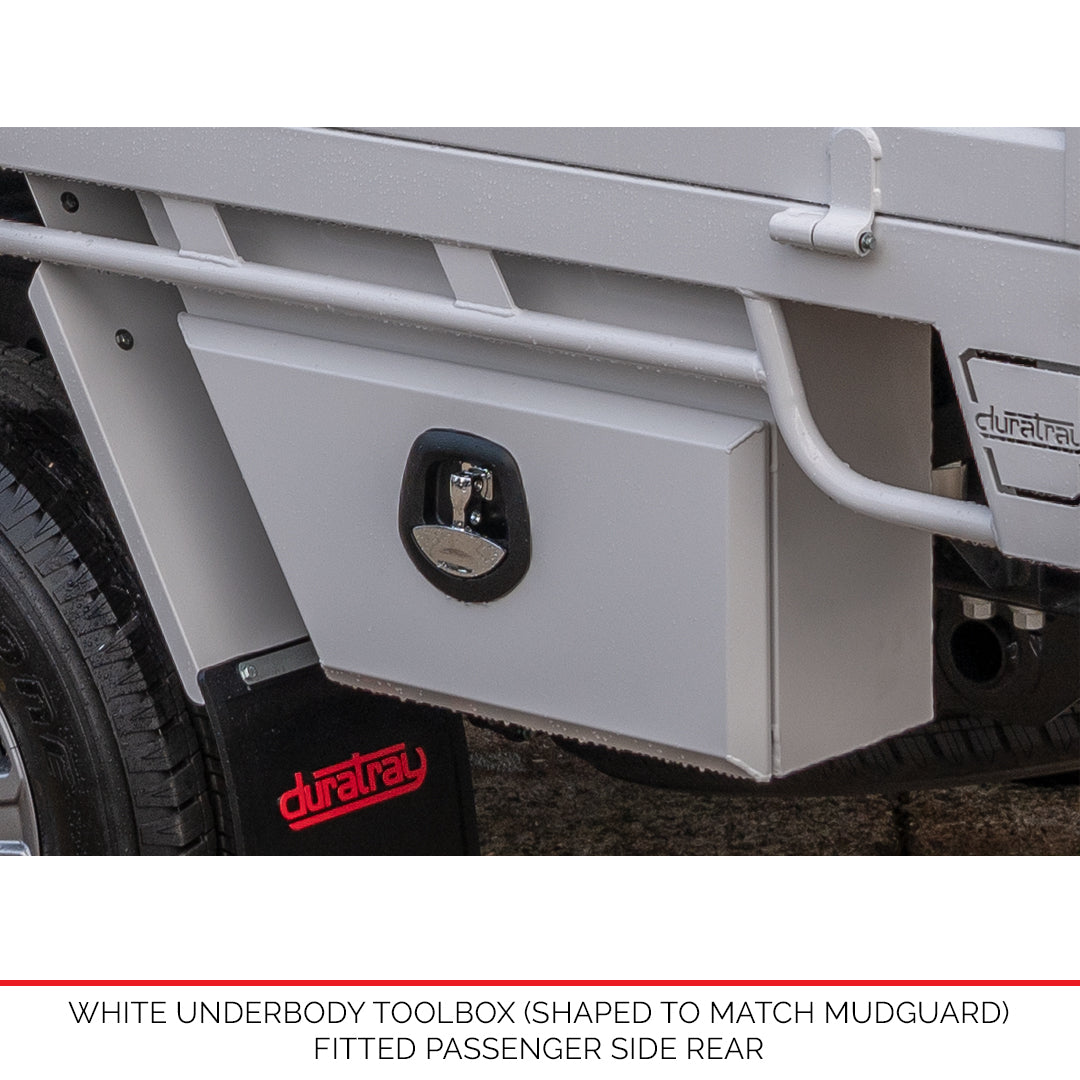Under Body 680mm Toolboxes - Plain/Flat Finish - WHITE