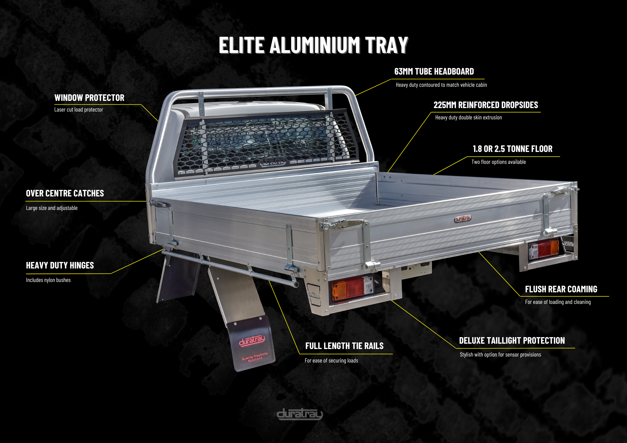 Elite Aluminum Tray - FROM $3,780.00 Plus Fitting