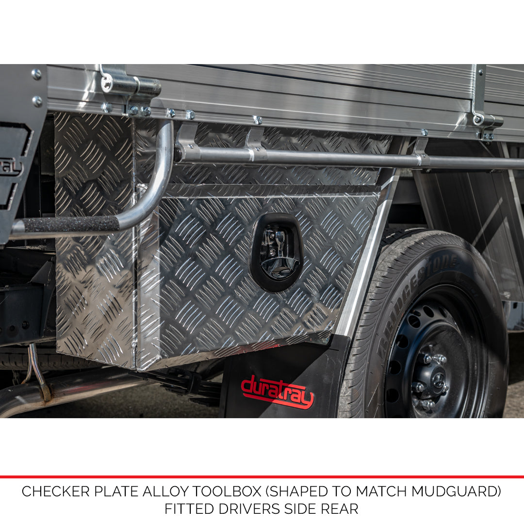 Under Body 680mm Toolboxes - Checker Plate