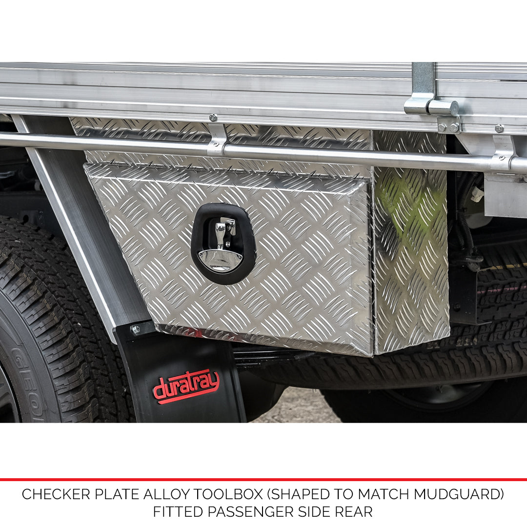 Under Body 680mm Toolboxes - Checker Plate