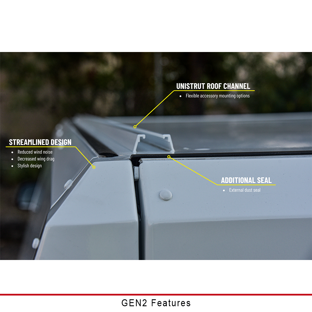 Gen2 Dual Cab Chassis Mount Canopy - Compatible with Ranger Super Duty