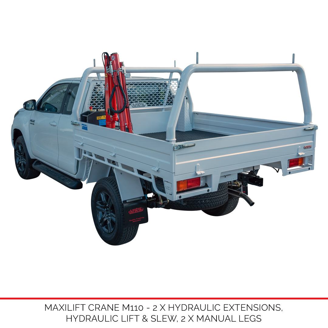 Maxilift Crane M110 - 2 Hydralic Extensions - Only available with new Duratray build
