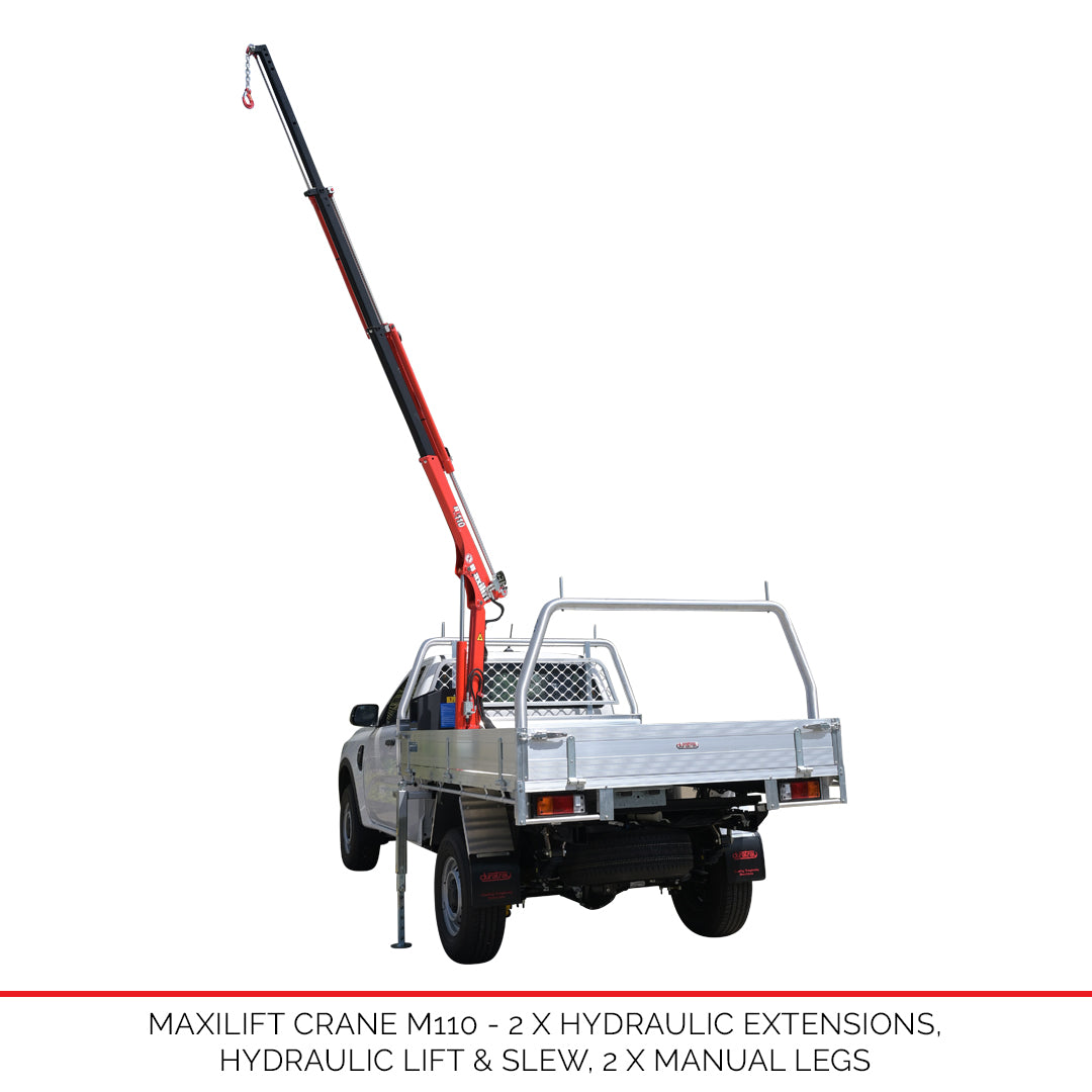 Maxilift Crane M110 - 3 Hydraulic Extensions - Only available with new Duratray build
