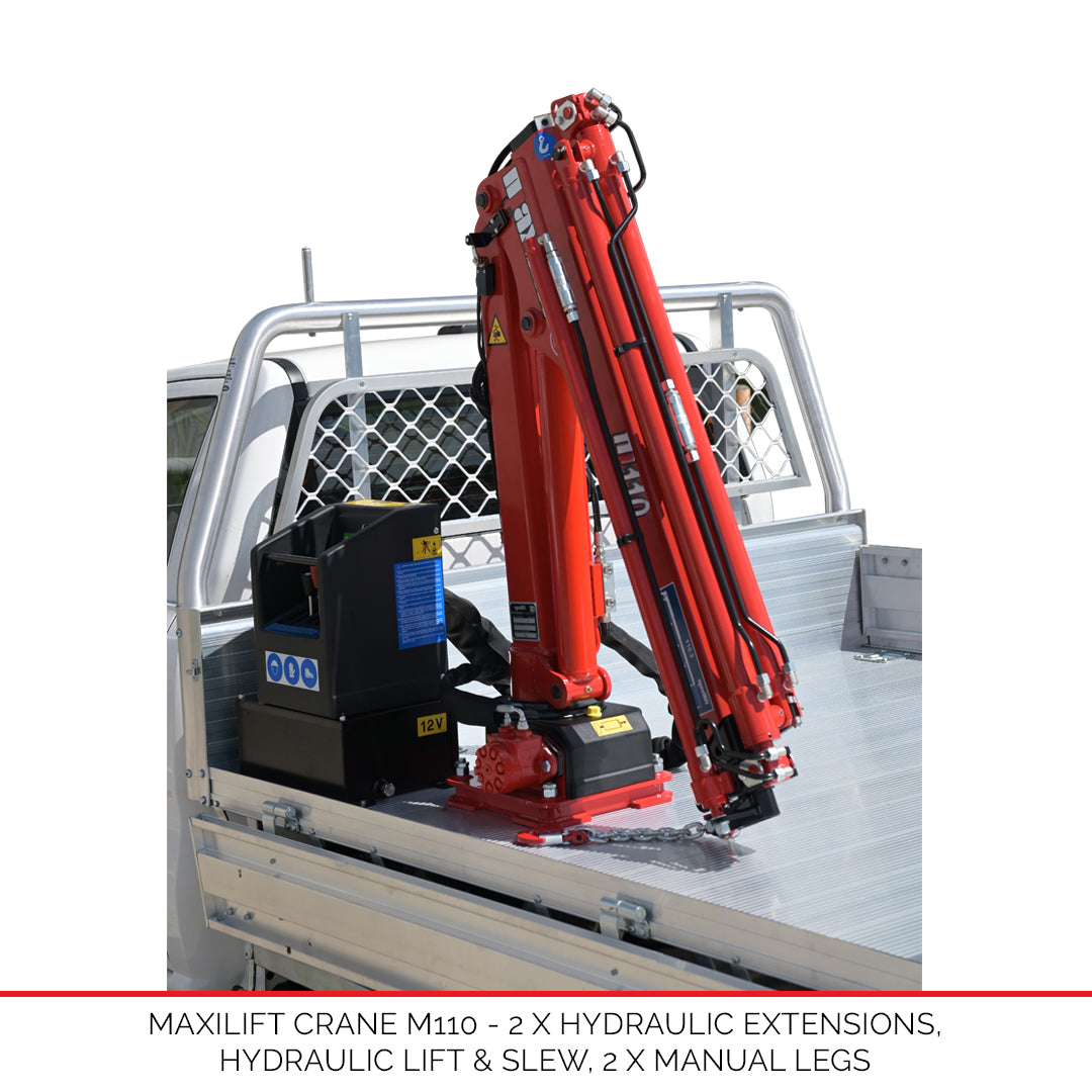 Maxilift Crane M110 - 3 Hydraulic Extensions - Only available with new Duratray build
