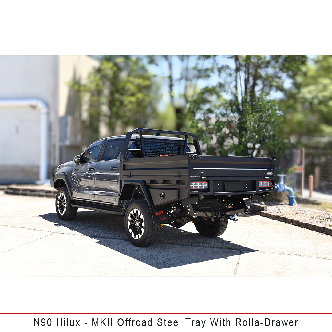 Off Road Steel MKII Tray - FROM $10,599.00 Plus Fitting (Includes standard LED tail lights)