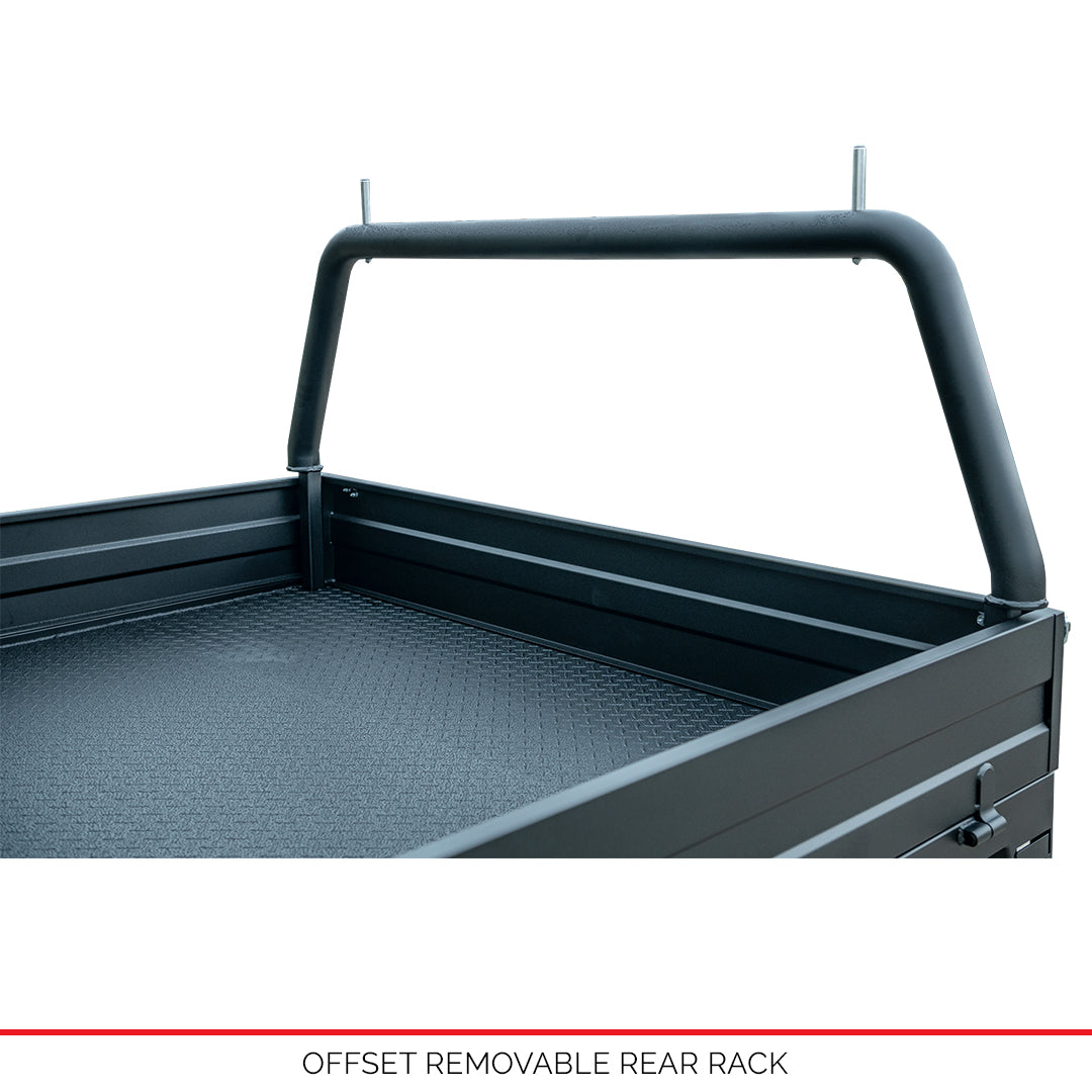 76mm Steel Tube Rear Removable Rack with Offset Legs - Only Compatible With Duratray Products