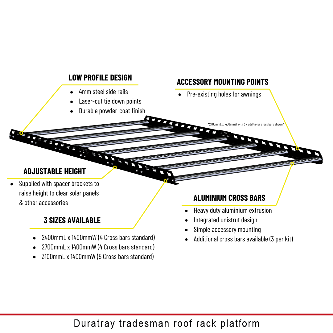 Canopy Tradesman Roof Rack Platform