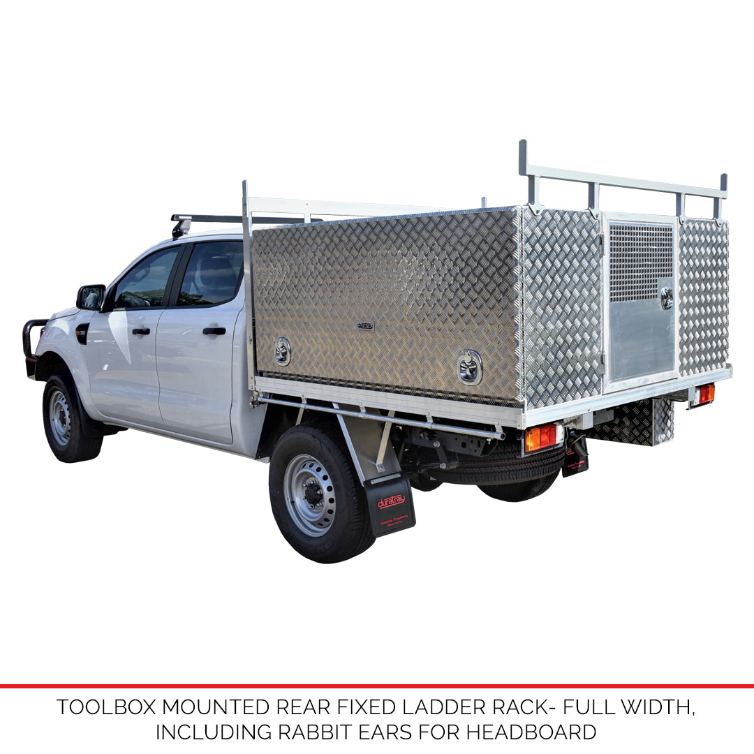 Fixed Toolbox Rear Ladder Rack
