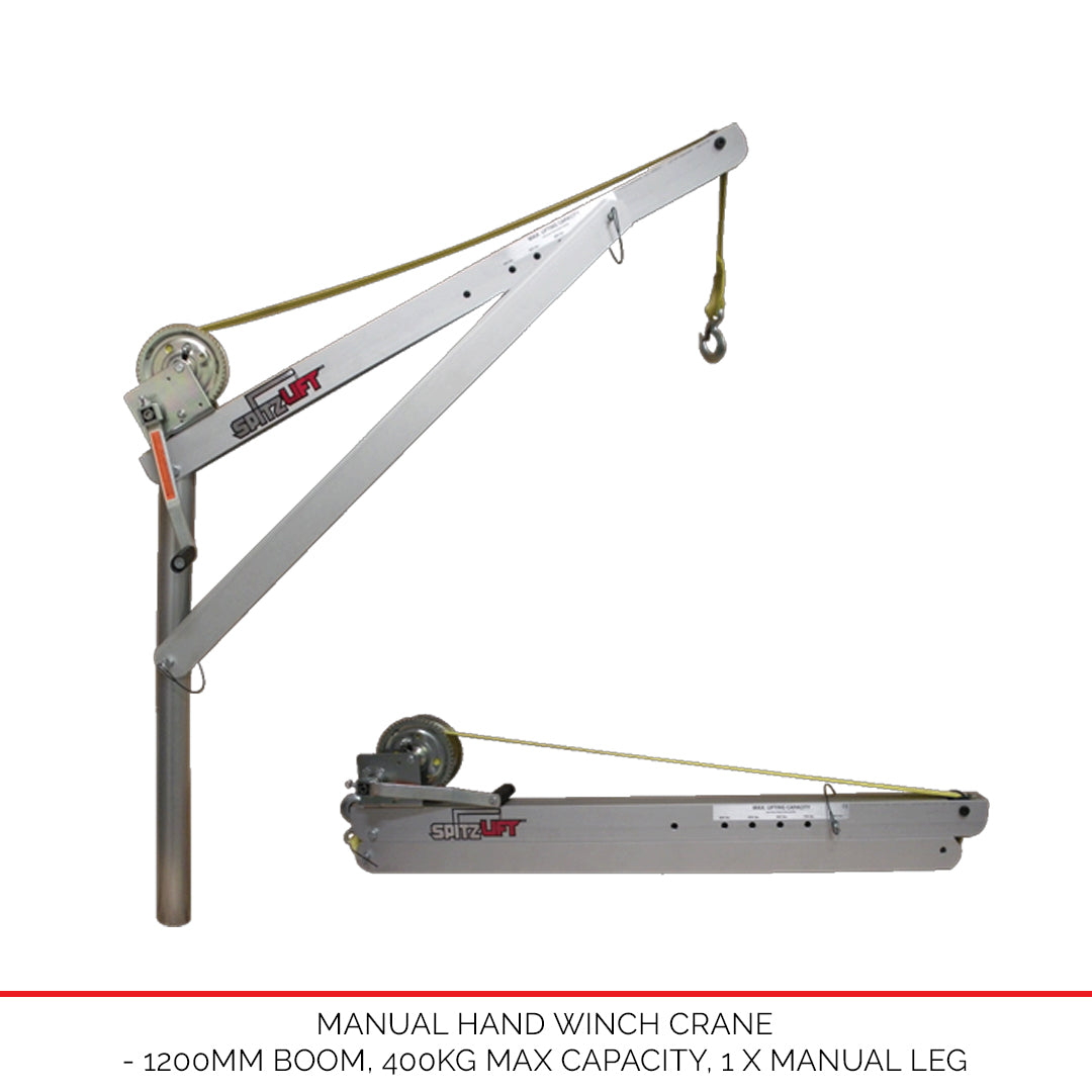 Manual Spitzlift Crane - Only available with new Duratray build