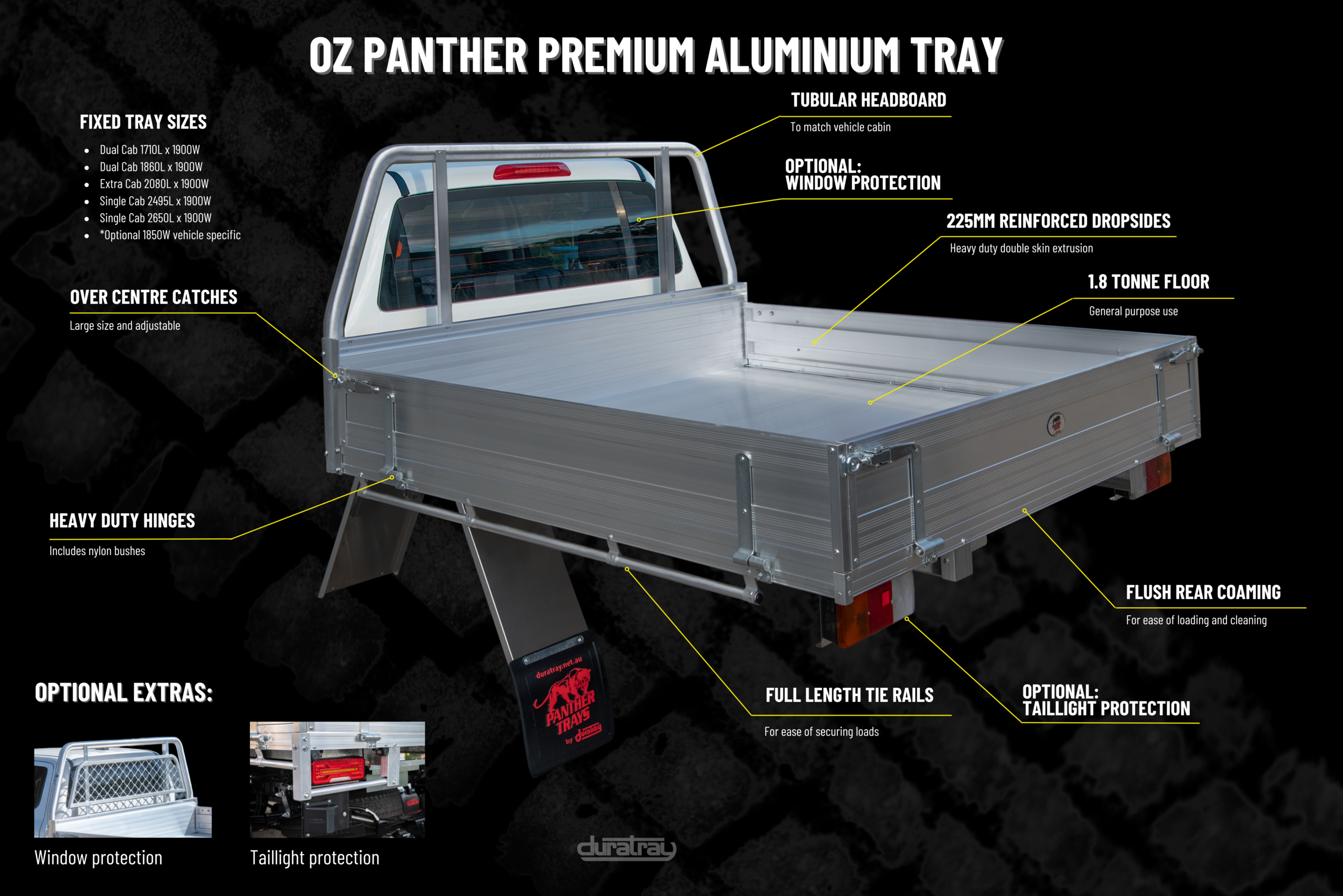 Oz Panther Premium Aluminium Tray gallery 4